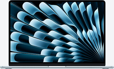 Apple MacBook Air 15" 2025, M4/10C-GPU, 16GB RAM, 512GB SSD, Sky Blue